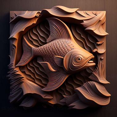 3D модель Рыбные скалярии (STL)